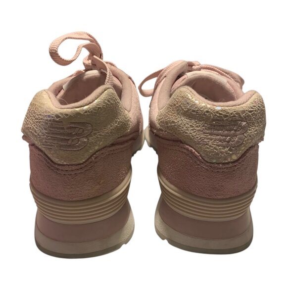 NEW BALANCE Pink Iridescent Accent #574 Women's ENCAP EVA Foam Sneakers Size 10 - Picture 6 of 8